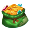 bigger the loot majestic bounty money bag symbol
