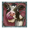 bizarre stitched cow symbol