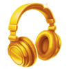 black friday cart craze gold headphones symbol
