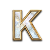 black lounge bell link k symbol