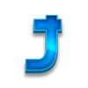 blazing horses hold and win letter j symbol