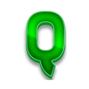 blazing horses hold and win letter q symbol