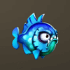 blazing piranhas lock n win blue fish symbol