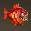 blazing piranhas lock n win orange fish symbol