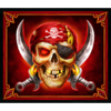 blue beards buried treasure pirate skull symbol