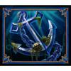 blue beards buried treasure sunken anchor symbol