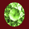 blue heart green jewel symbol