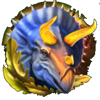 book of dino deluxe triceratops symbol
