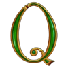 book of gods extra green q symbol