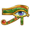 book of pharaon gold eye horus symbol