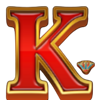 book of pharaon gold letter k symbol