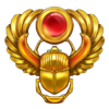 book of pharaon gold scarab symbol