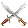 book of thermopylae crossed swords symbol