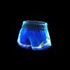 boxing king short blue symbol