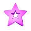 bright star pink symbol
