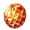 brilliant heart orange symbol