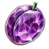 brilliant heart plum symbol
