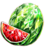 brilliant heart watermelon symbol