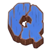 buffalo da fortuna blue wooden q symbol