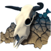 bullets and dynamite skull symbol