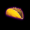 burning chilli taco symbol