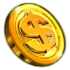 burning flower gold coin symbol