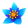 butterfly staxx powerpoints blue flower symbol