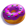 candy stash deluxe purple donut symbol