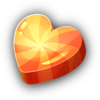 candy treasures 3 reels heart symbol