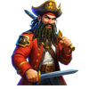 captain kraken megaways pirate symbol