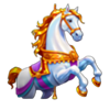 carnival rush carousel horse symbol