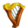 cash eruption coins and clovers harp symbol