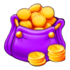 cash multipliers respin coin bag symbol