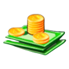 cash multipliers respin money stack symbol