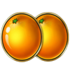 cash strike triple fire oranges symbol