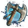 cash truck begins axe symbol