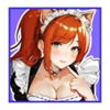 cat waifu maid cat symbol
