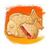 cat waifu taiyaki symbol