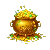 celtic bash lucky clover hold and spin cauldron symbol