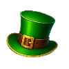 celtic bash lucky clover hold and spin hat symbol