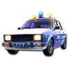 chance machine 90s police car symbol