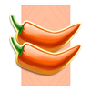 chilli pepe hot stacks 2 peppers symbol
