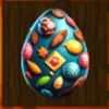 choco bunny hop turquoise egg symbol