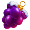 christmas coin grapes symbol
