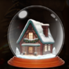 christmas spins globe house symbol