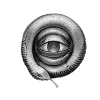 circle of life snake eye symbol