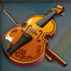 clover the rainbow violin symbol