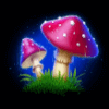 clovers of luck mushroom symbol