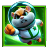 coins of cosmic critters hold and win astronaut hamster symbol