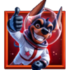 coins of cosmic critters hold and win space dog symbol